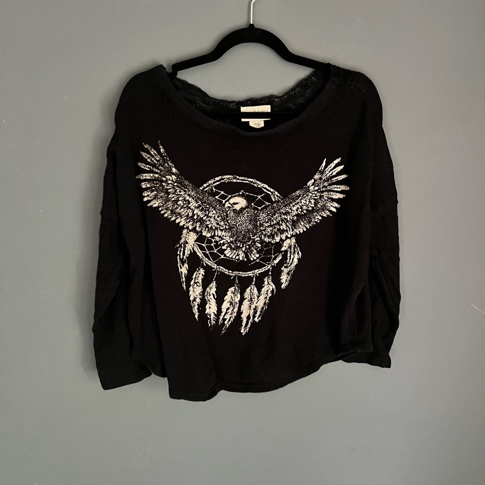 Denim & Supply Ralph Lauren Size XS Eagle Dream Catcher Relaxed Boho Top Shirt